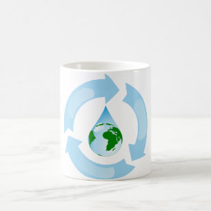 L'eau réutilisant la tasse