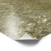 L'eau sur la plage II Photographie Abstraite de la (Coin)