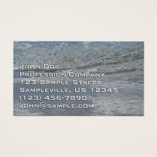 L'eau sur la plage Photographie Abstraite (Devant)