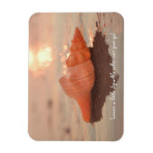 Leave a little Sparkle Horse conch Shell card Magneet (Verticaal)