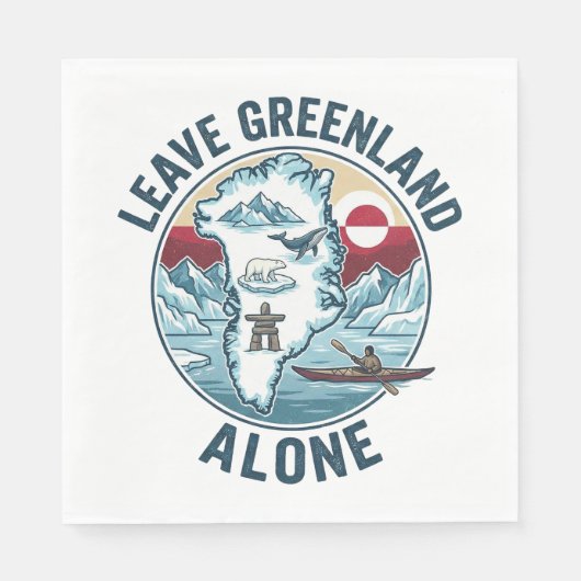 Leave Greenland Alone Servet (Voorkant)