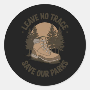 Leave No Trace – Berichtensite voor behoud buitens Ronde Sticker