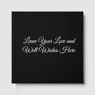 Leave Your Love and Well Wishes Here Wedding Guest Gastenboek
