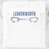 Leavenworth Climbing Quickdraw Rechthoekige Sticker (Tas)
