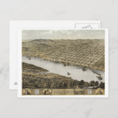 Leavenworth Kansas - Carte historique (Devant / Derrière)