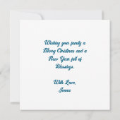 Leavenworth, Washington tijdens de kerstdagen Kaart (Achterkant)