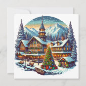 Leavenworth, Washington tijdens de kerstdagen Kaart (Voorkant)