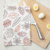 Leaves Automne Serviette de cuisine esthétique (Quart Plié)