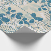 Leaves Branches Botanical Print  Japans Cadeaupapier (Hoek)