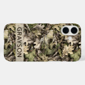 Leaves Camouflage Personalized Case-Mate iPhone Case (Achterkant (horizontaal))