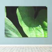 Leaves Closeup in Light and Shadow Canvas Afdruk (Insitu (Houten vloer))