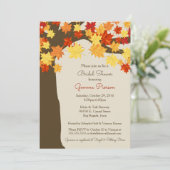 Leaves d'automne et arbre Invitation de la douche (Debout devant)