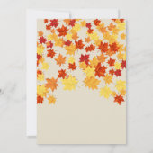 Leaves d'automne et arbre Invitation de la douche (Dos)