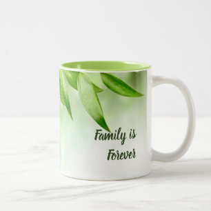 Leaves/Family is altijd tweetone Mok
