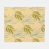 Leaves Fleece Deken (Voorkant (Horizontaal))