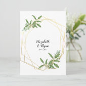 Leaves, Foliage Marriage Advice for Bride & Groom Kaart (Staand voorkant)