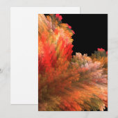 Leaves Fractal Art Note Card (Voorkant / Achterkant)