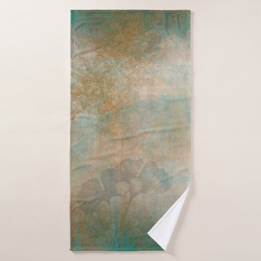 Leaves grunge background wallpaper (Serviette de bain)