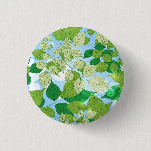 Leaves Ronde Button 3,2 Cm (Voorkant)