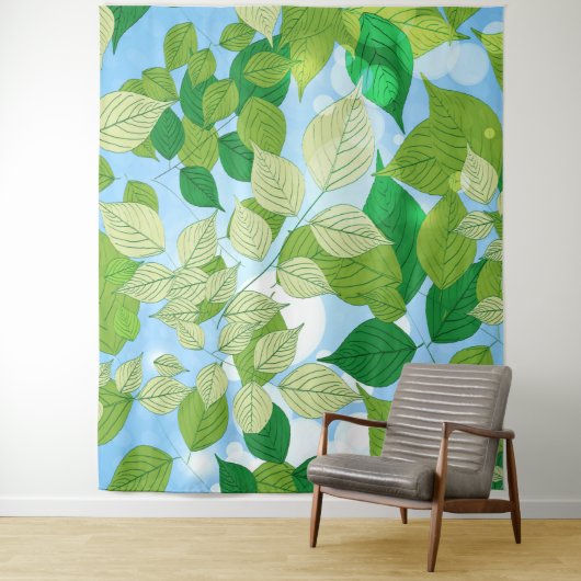 Leaves Wandkleed (In situ)