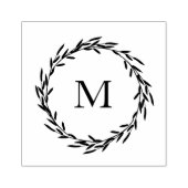 Leaves Wreath Rubberstempel (Afrduk)