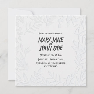 Leavespress bruiloft uitnodiging