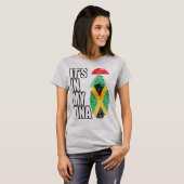 Lebanese en Jamaicaanse DNA-vlag voor het erfgoed T-shirt (Voorkant volledig)