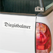 Leben in den Bergen Bumpersticker (Op Truck)