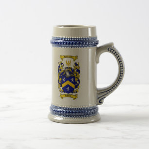 Leblanc Coat of Arms Stein / Le Blanc Crest Stein Bierpul