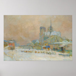 Lebourg - Notre Dame De Parijs Gezien Vanaf De Qua Poster