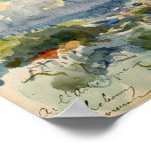 Lebourg - Schets van een dorp 1915 Poster (Hoek)