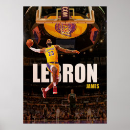 lebron james, nba, basketball, king james, slam du poster