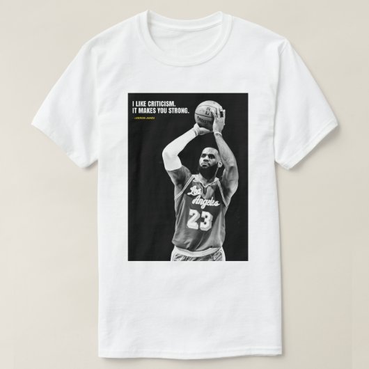Lebron James quotes T-Shirt (Design devant)