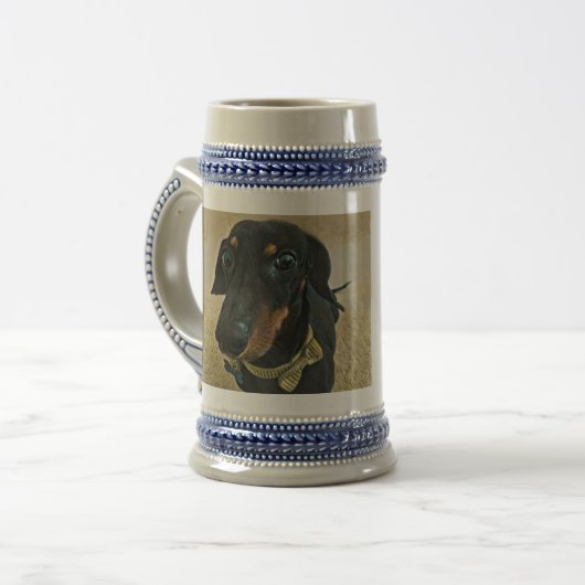 LeBron the Dachshund Beer Stein Bierpul (Voorkant links)