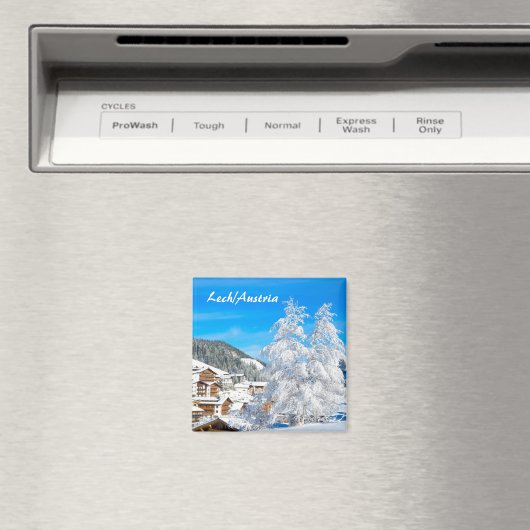 Lech am Arlberg en Autriche - Magnet souvenir (In Situ (Lave-vaisselle))