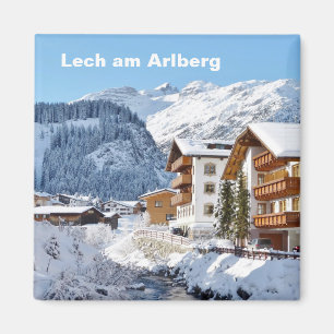 Lech am Arlberg en Autriche - Magnet souvenir