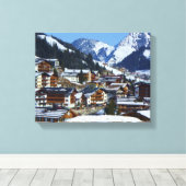 Lech am Arlberg in Oostenrijk Canvas Afdruk (Insitu (Houten vloer))