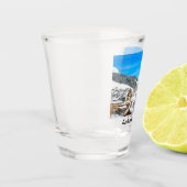 Lech am Arlberg in Oostenrijk in het wintersouveni Shot Glas (Links)