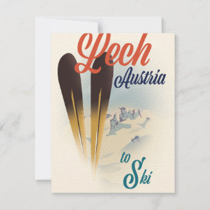 Lech Oostenrijk Ski-poster