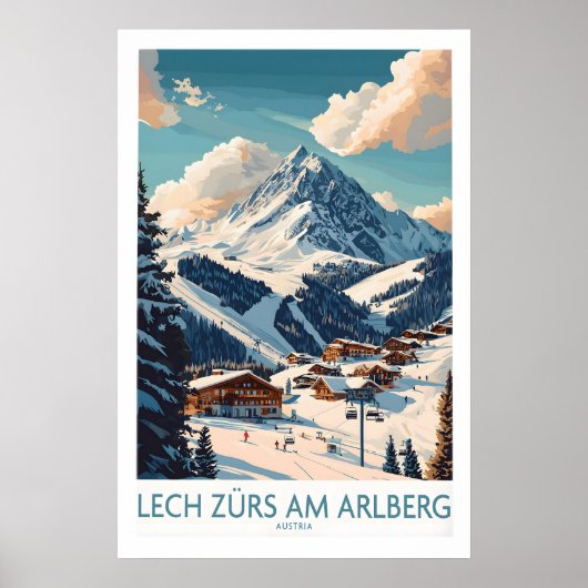Lech Zürs am Arlberg Ski Poster 1 (Devant)