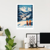 Lech Zürs am Arlberg Ski Wall Art Ski Poster 1 (Bureau à domicile)