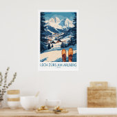 Lech Zürs am Arlberg Ski Wall Art Ski Poster 1 (Cuisine)