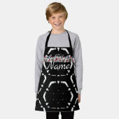 LeChef NAME B&W Kinderen voor buitenruimte Schort (Gedragen)