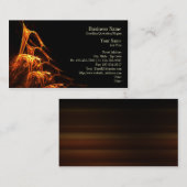 Lèchement du carte de visite de Flames Company (Devant / Derrière)