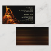 Lèchement du carte de visite de flammes (Devant / Derrière)