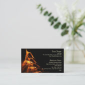 Lèchement du carte de visite de flammes (Debout devant)