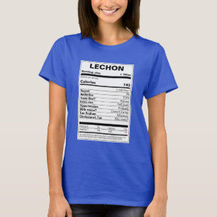 Lechon Voeding Feiten T-shirt