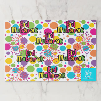 L'éclaboussure d'Eid Mubarak arrachent des tapis