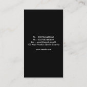 l'éclat raye le carte de visite (Dos)