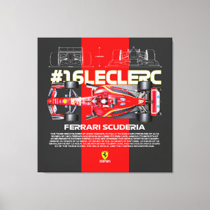 Leclerc16 Canvas Afdruk